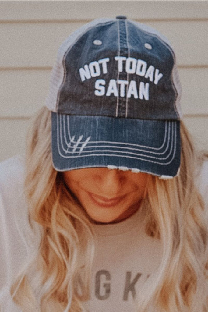 Not Today Satan Women's Trucker Hat