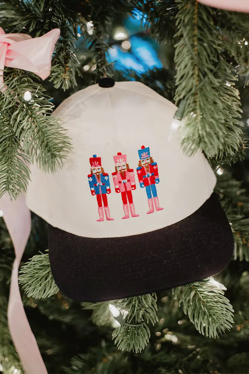 Nutcrackers Embroidered Two-Toned Hat