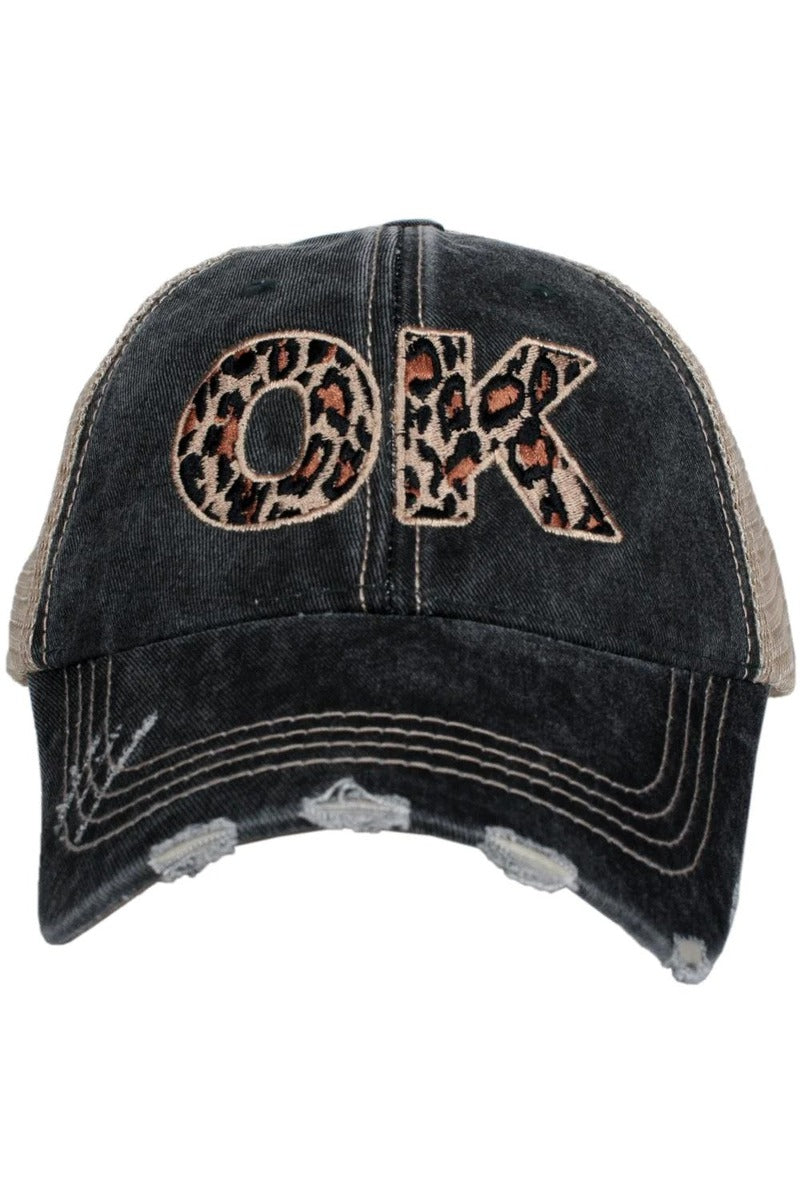 OK Oklahoma Leopard State Women's Hat - Katydid.com