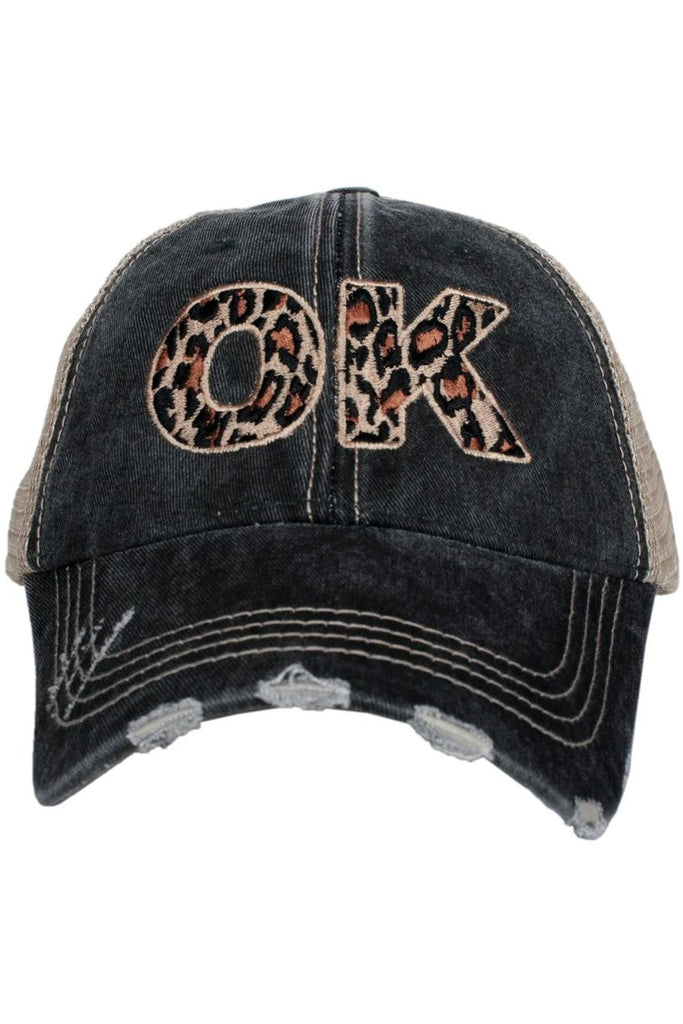 OK Oklahoma Leopard State Women's Hat