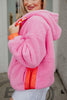 Pink Two-Toned Fleece Pullover Women - Katydid.com