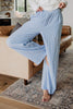 Blue Striped Women's Boxer Pants