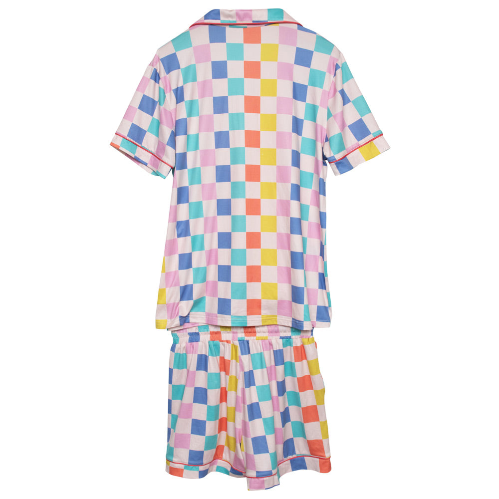 Multicolored Checkerprint Pajamas for Women