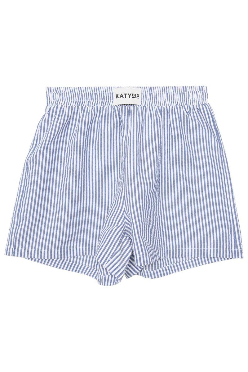 Navy Blue Striped Boxers - Katydid.com