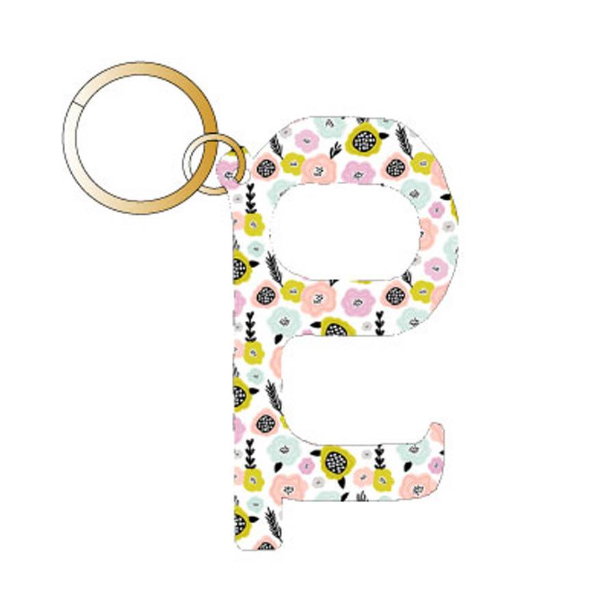 Pastel Flowers Hands Free Key Chain