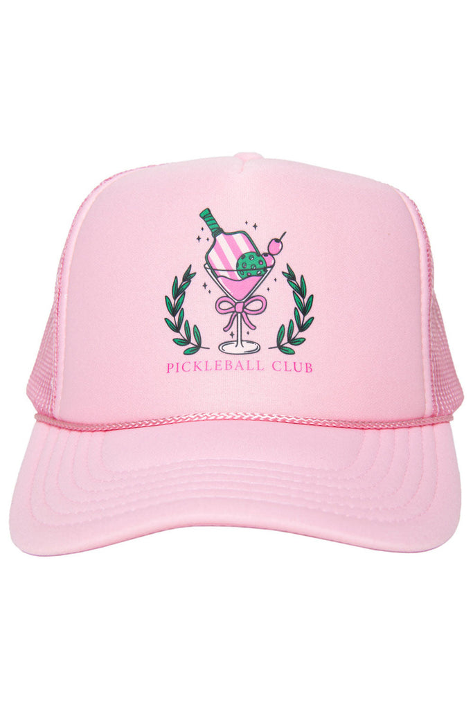 Pickleball Club Martini Foam Trucker Hat