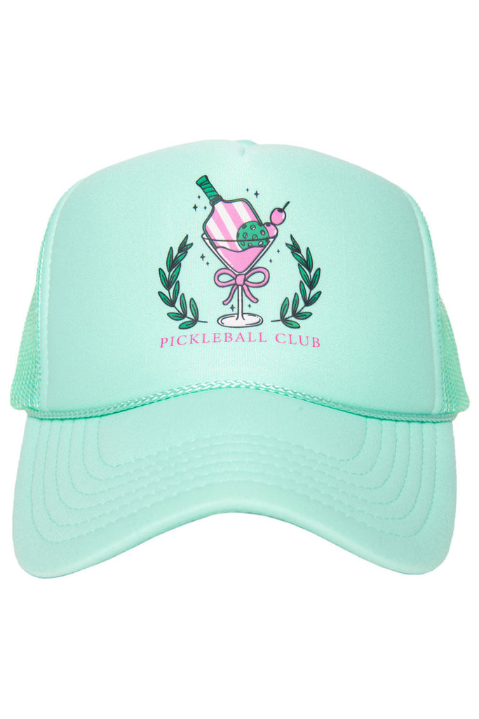 Pickleball Club Martini Foam Trucker Hat