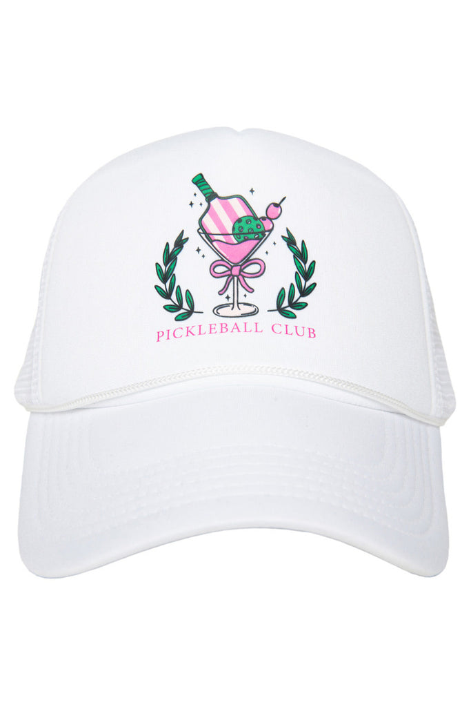 Pickleball Club Martini Foam Trucker Hat