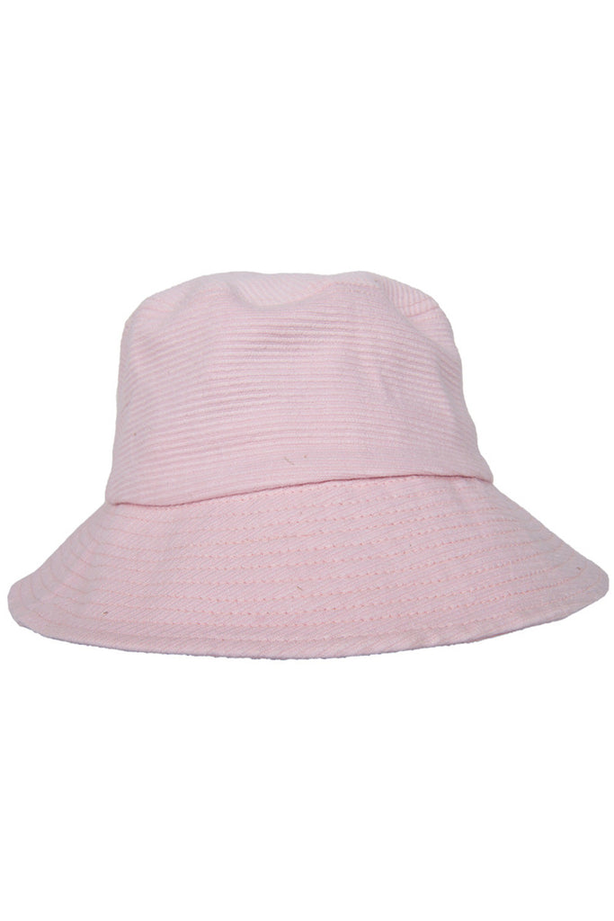 Light Pink Corded Bucket Hat