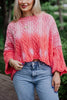 Pink Slouchy Lightweight Knit Sweater - Katydid.com