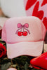 Cherry Bow Cute Trucker Cap