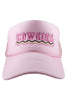 COWGIRL Spelled Out Foam Trucker Hat