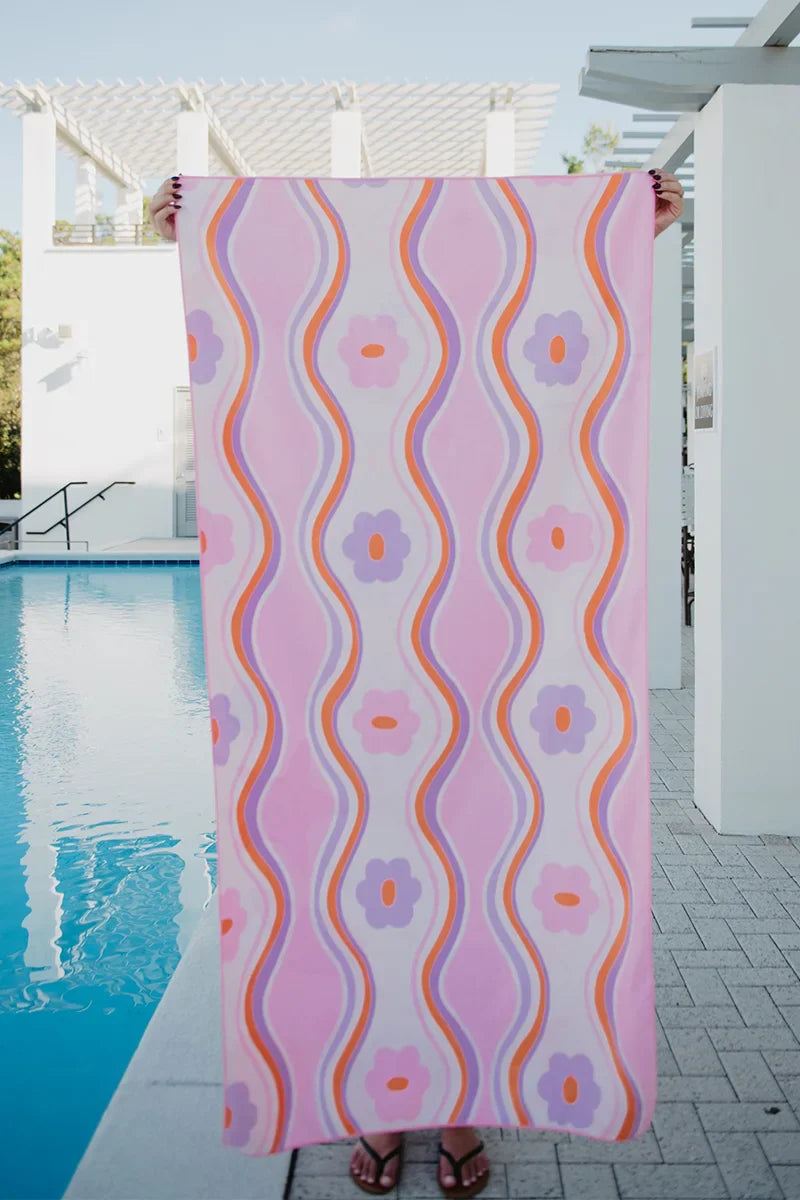 Beach Shells Reversible Quick Dry Towel - Katydid.com