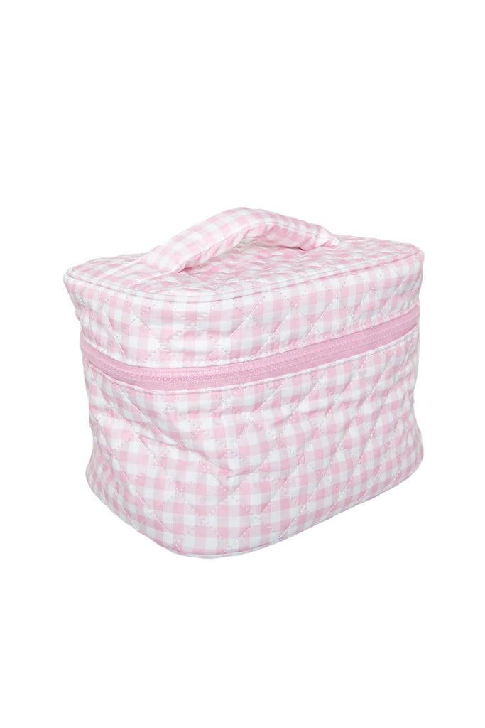 Light Pink Plaid Best Make Up Bag - Katydid.com