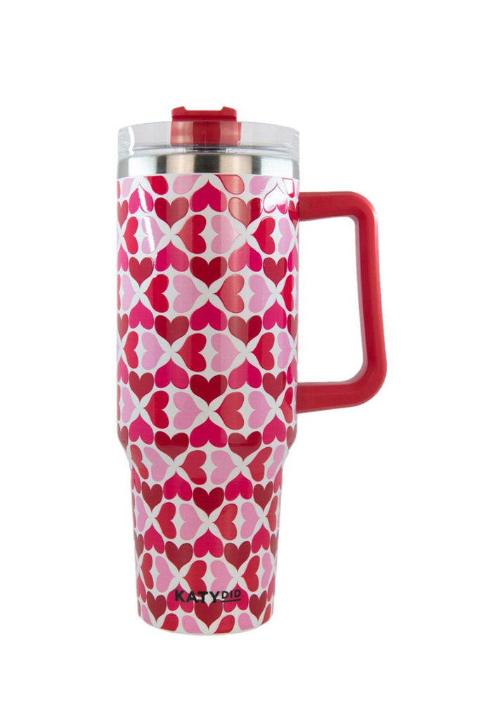 Multicolored Hearts Valentine's Day Cup Tumbler