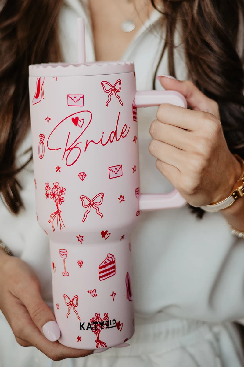 Bride Red Drawings 38 Oz Tumbler - Thumbnail 5