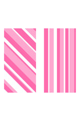 Pink Striped Quick Dry Pool Towel