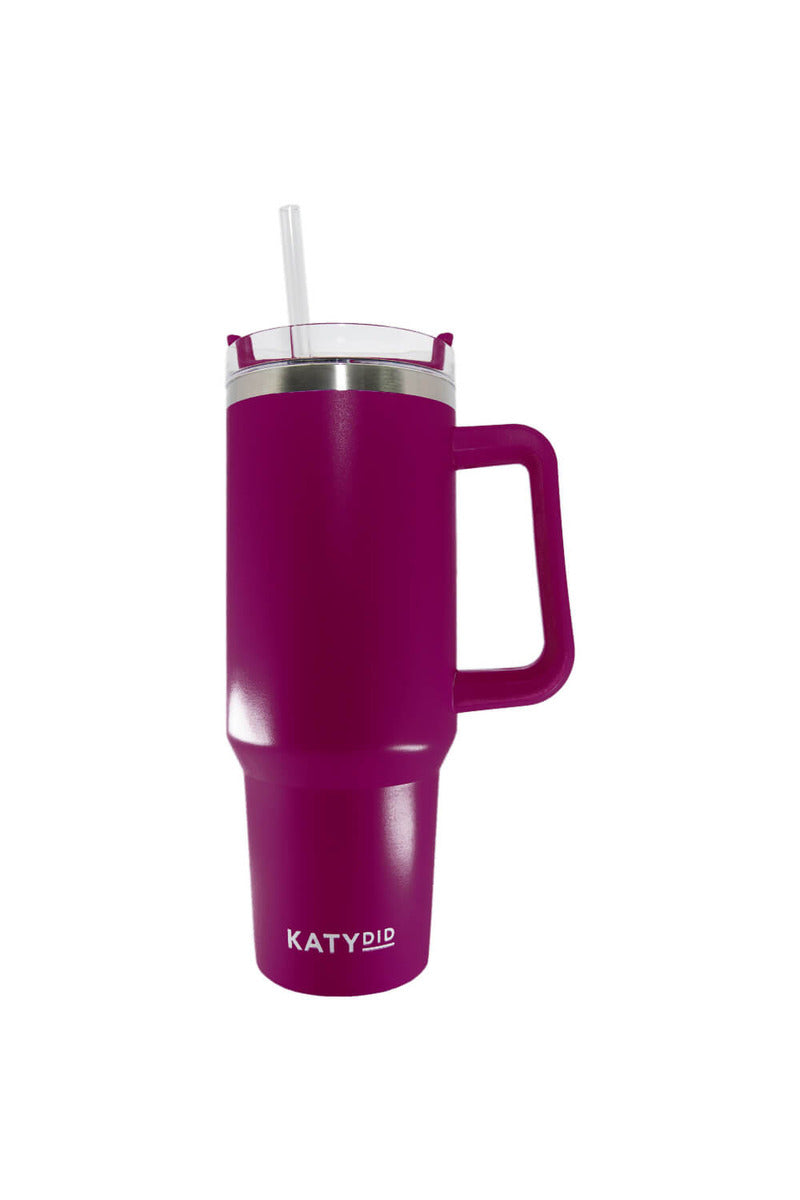 Plum Tumbler Cup w/ Handle - Katydid.com