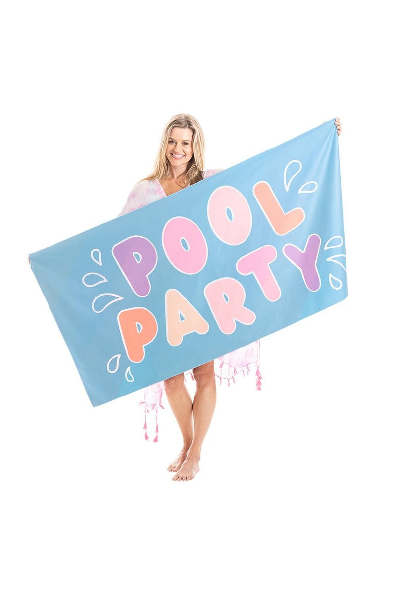 Pool Party Reversible Quick Dry Beach Towels - Katydid.com