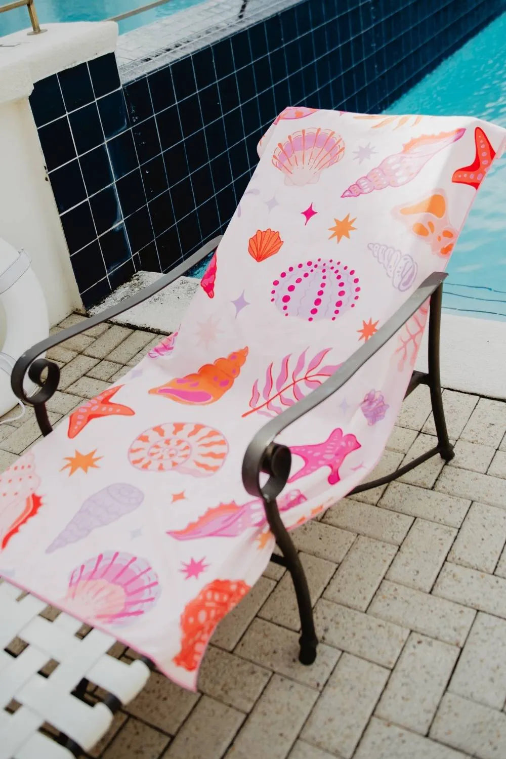 Beach Shells Reversible Quick Dry Towel - Katydid.com