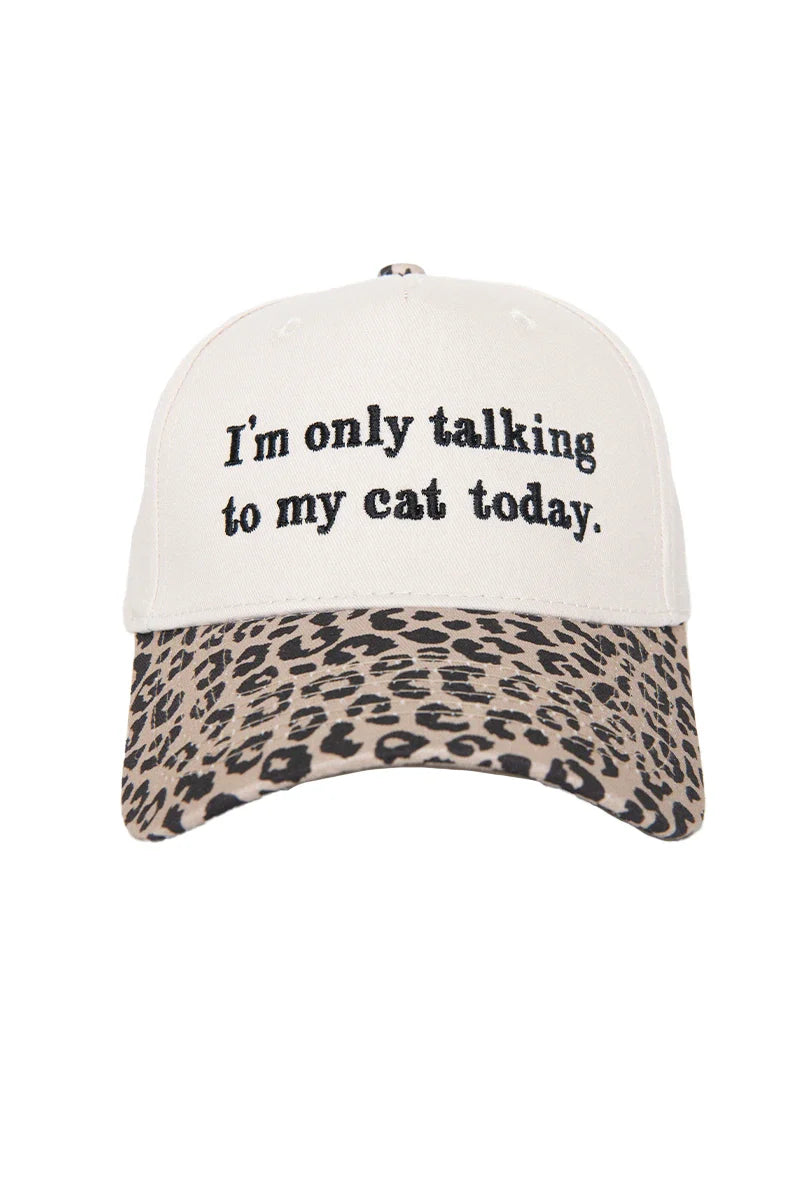 I'm Only Talking To My Cat Today Trucker Hats Vintage