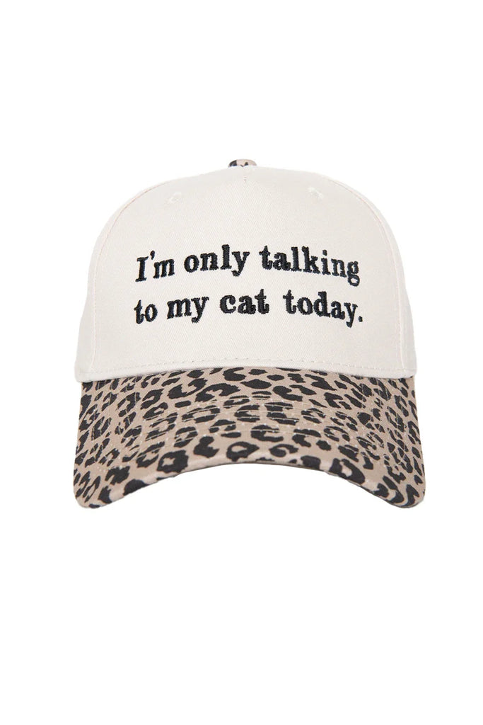 I'm Only Talking To My Cat Today Trucker Hats Vintage