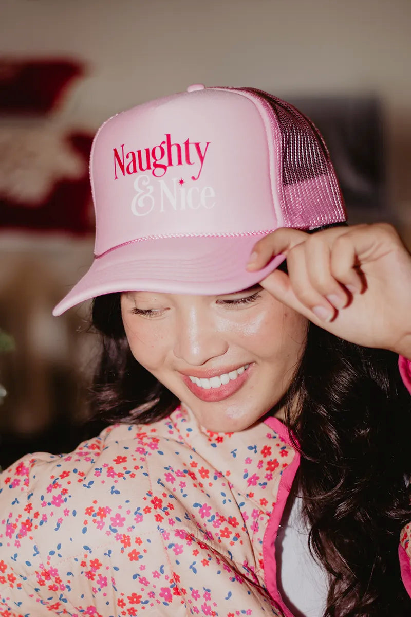Naughty & Nice Foam Trucker Women's Hat