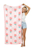 Boots and Flowers Reversible Travel Size Towel - Katydid.com