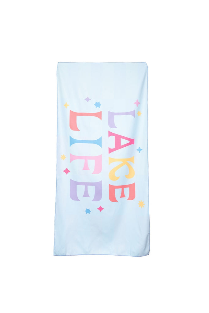 Lake Life Multicolored Reversible Quick Dry Towel