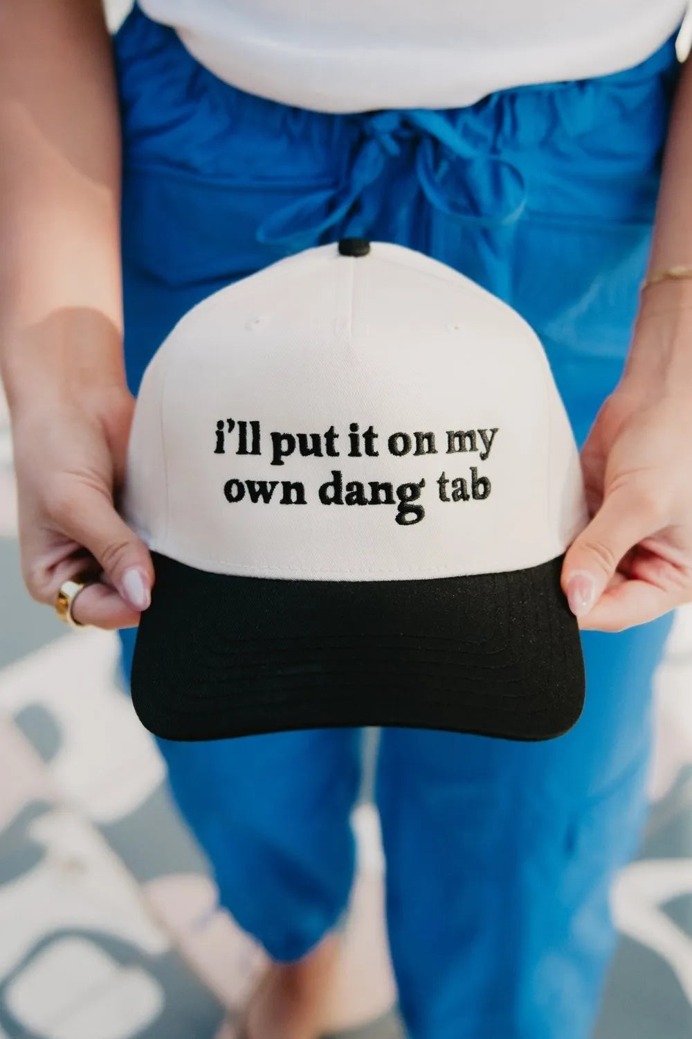 I'll Put It On My Own Dang Tab Vintage Trucker Hat