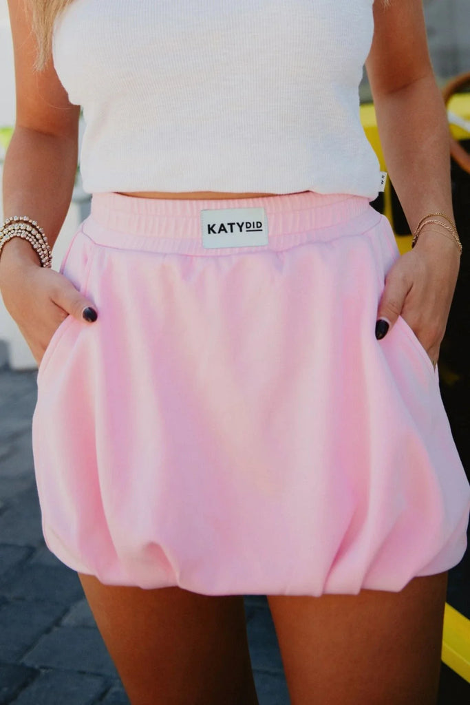 Pink Mini Bubble Skirt - Katydid.com
