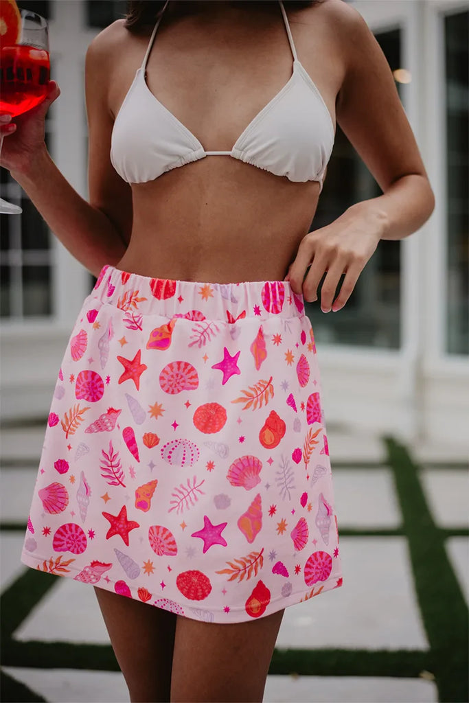 Beach Seashells Cover Up Skirt - Katydid.com