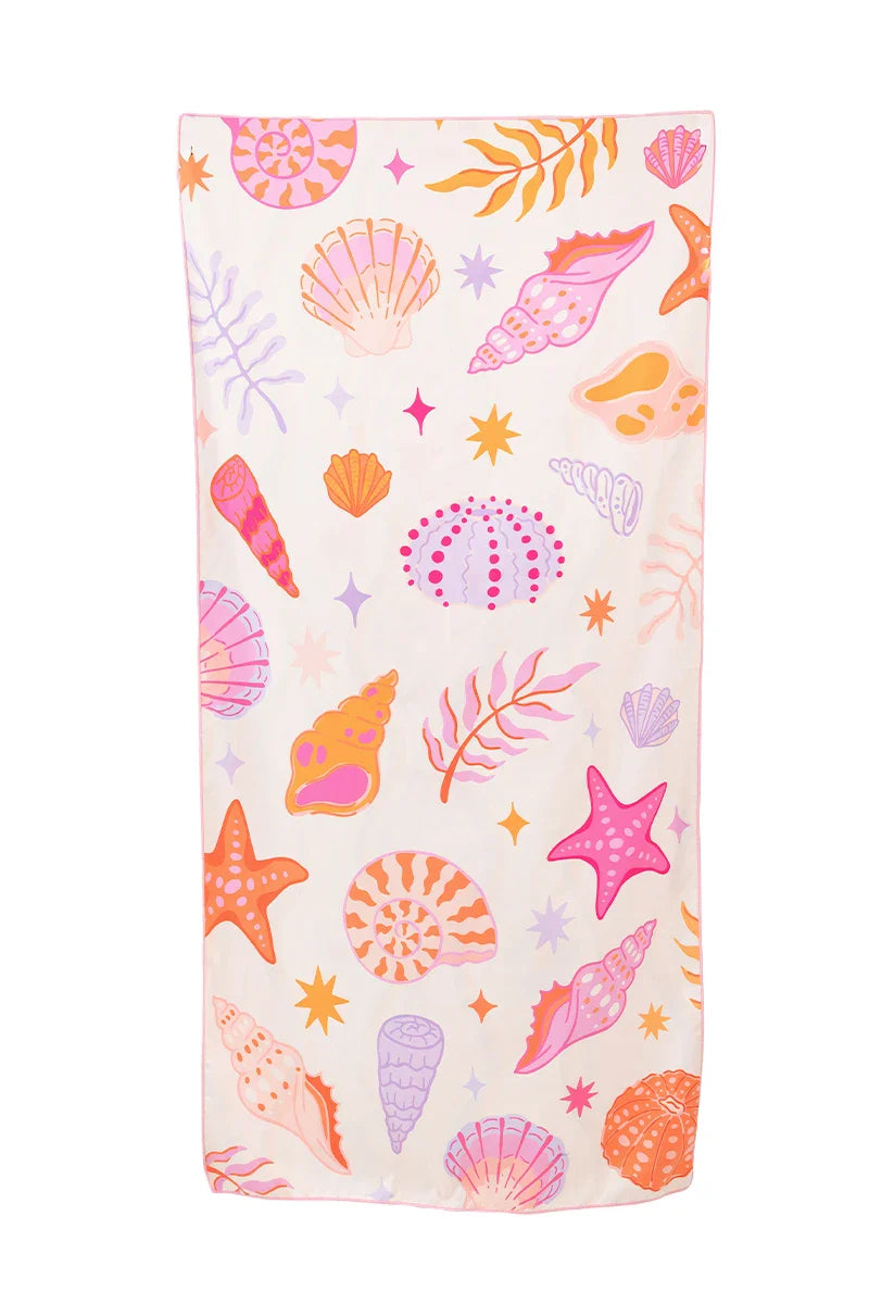 Beach Shells Reversible Quick Dry Towel - Katydid.com