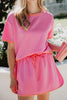 Pink and Orange Contrast Cute Matching Skirt Set - Katydid.com