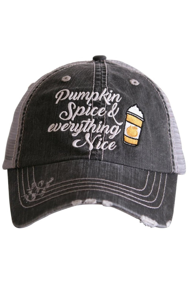 Pumpkin Spice and Everything Nice Trucker Hat - Katydid.com