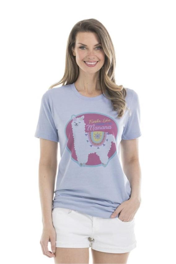 Fiesta Like There‚Äôs No Manana Llama T-Shirts