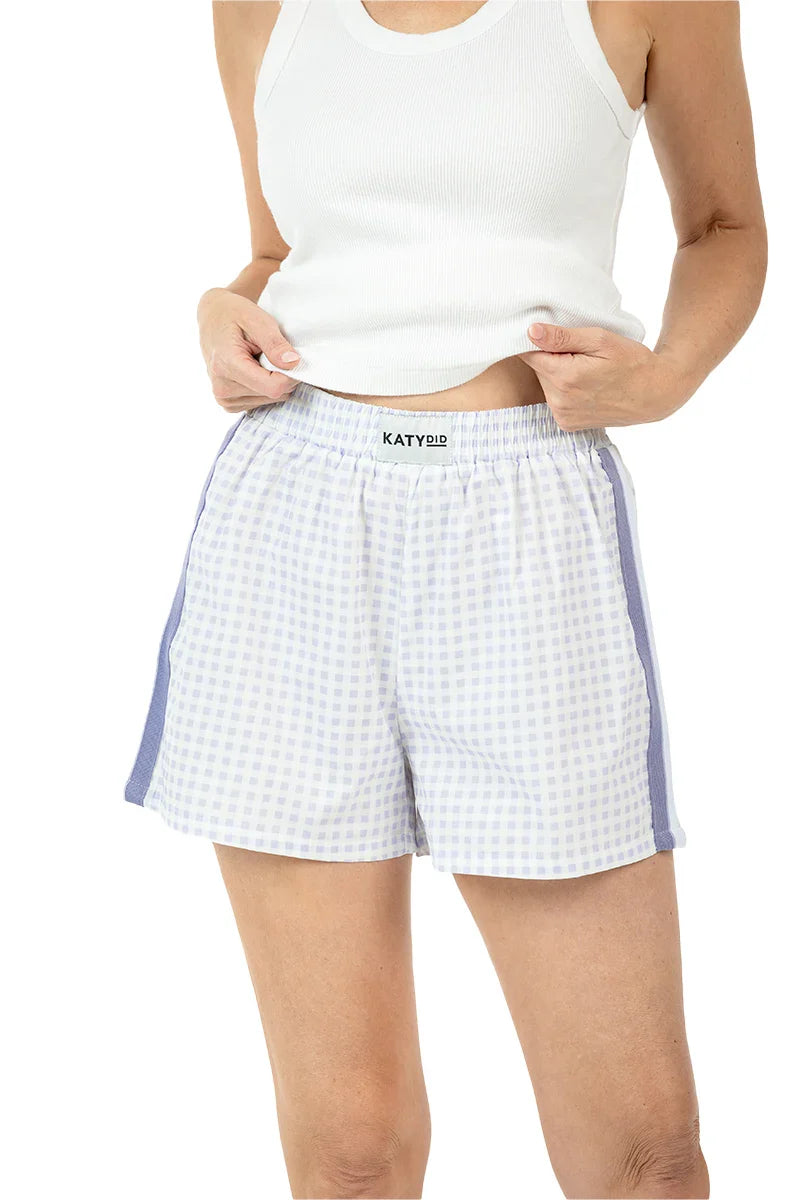 Light Purple Boxers Plaid - Katydid.com