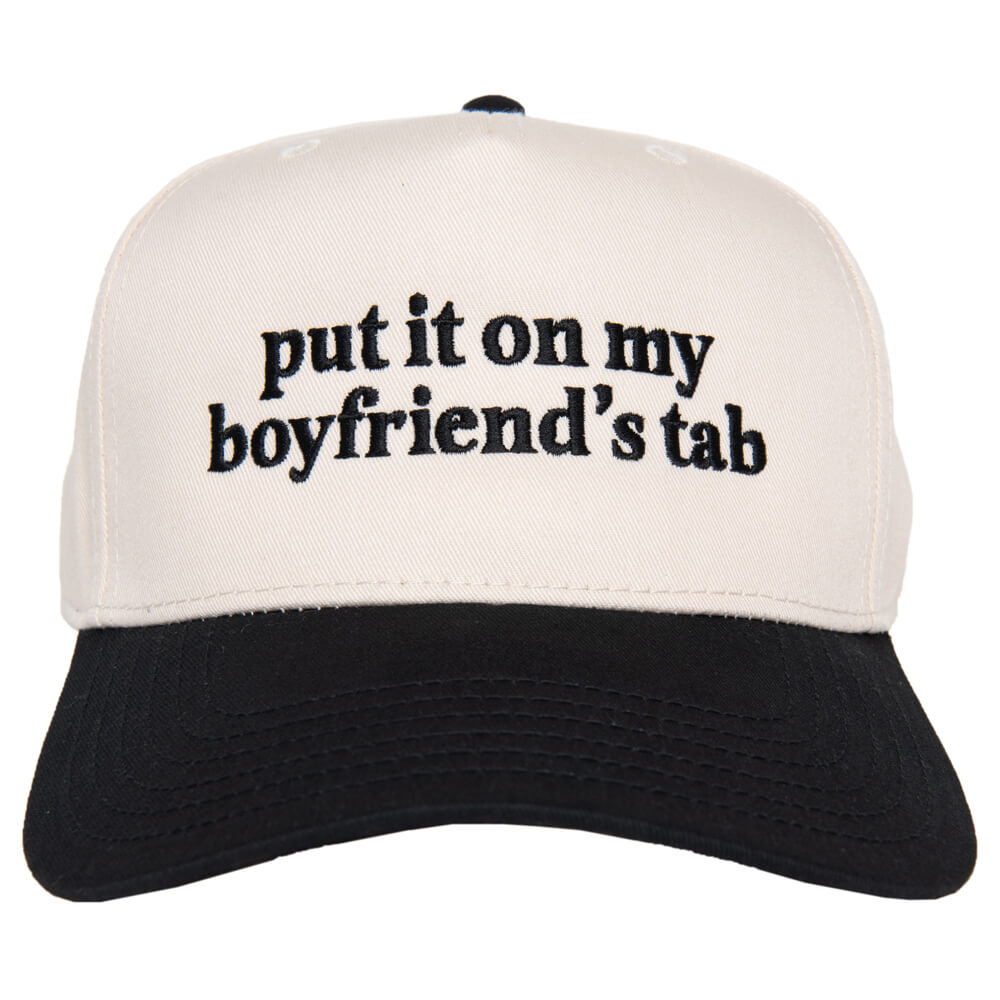 Put It On My Boyfriend's Tab Two-Toned Vintage Hat