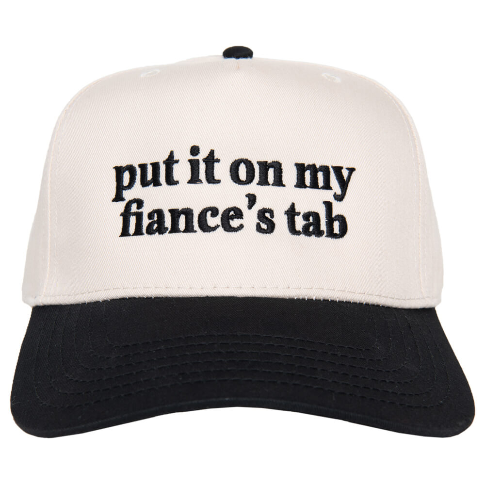 Put It On My Fiance's Tab Two-Toned Vintage Hat