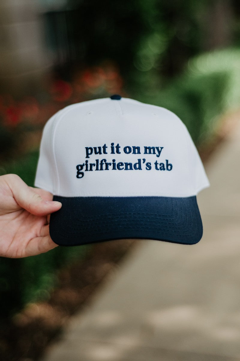 Put It On My Girlfriend's Tab Two-Toned Hat