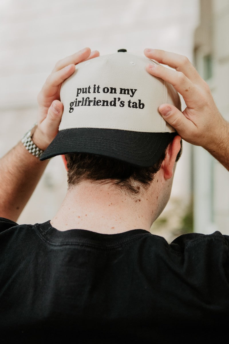 Put It On My Girlfriend's Tab Two-Toned Hat - Katydid.com