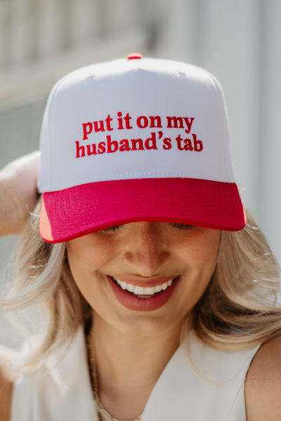Put It On My Husband's Tab Two-Toned Vintage Hat - Katydid.com