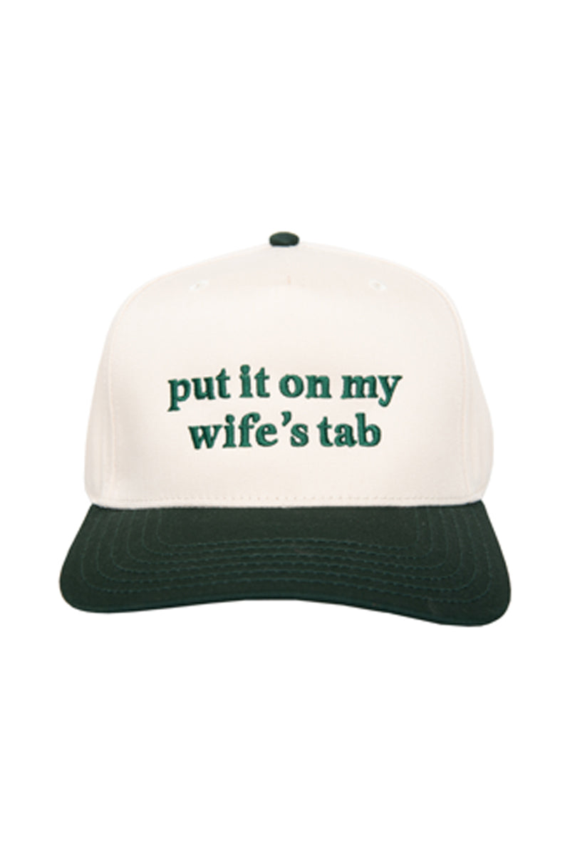 Put It On My Wife's Tab Vintage Trucker Hat