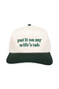 Put It On My Wife's Tab Vintage Trucker Hat