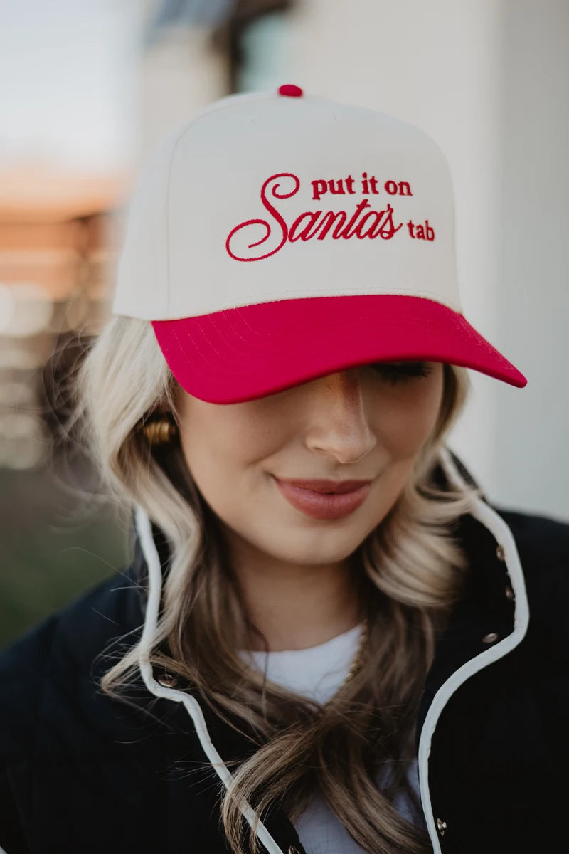 Put It On Santa's Tab Two-Toned Trucker Hats
