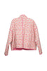 Pink Dainty Floral Lightweight Quilted Jacket for Women