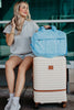 Light Blue Weekender Bag w/ Pass-Thru Slip