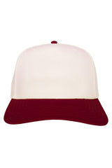 Maroon and Tan Two-Toned Vintage Hat