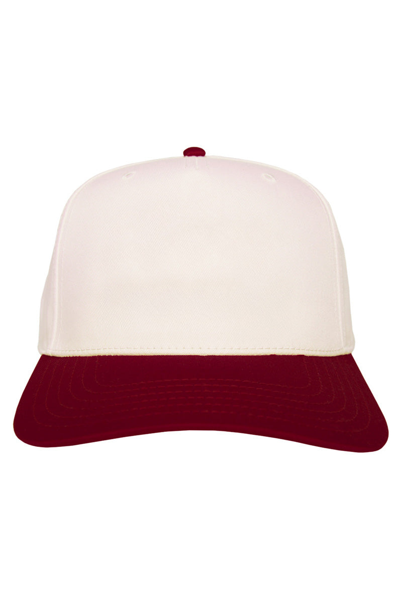 Maroon and Tan Two-Toned Vintage Hat - Katydid.com