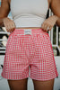 Red Plaid Boxers Female